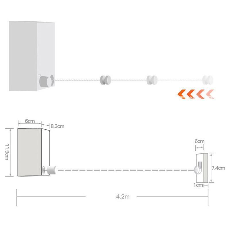 CLODRY™ : Telescopic Stainless String Invisible Clothesline