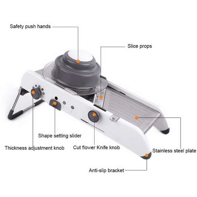 PROMANDO™  : Adjustable Mandoline Slicer Professional Grater