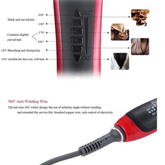 LISSY™ : Electric Hair Straightener Brush