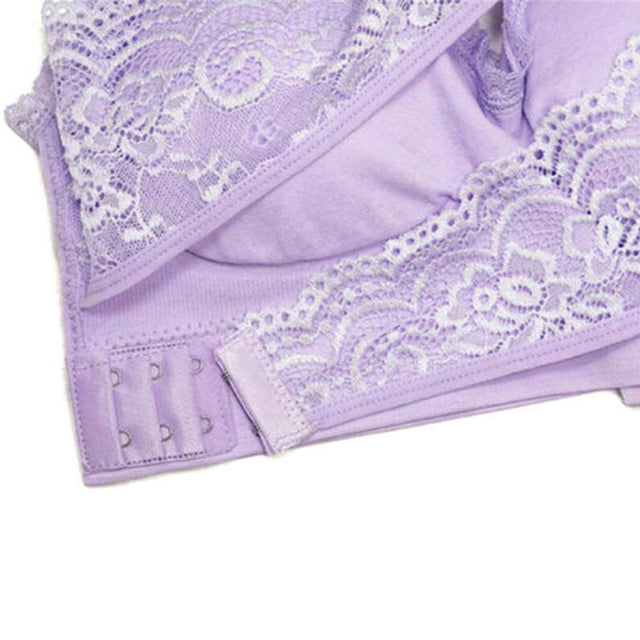 BRAUP™ : Wireless Front Cross Buckle Lace Lift Bra