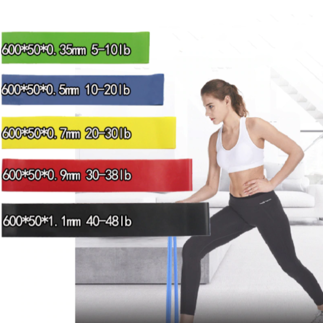 FITBAND™ : Latex Fitness Resistance Bands (Set of 5)