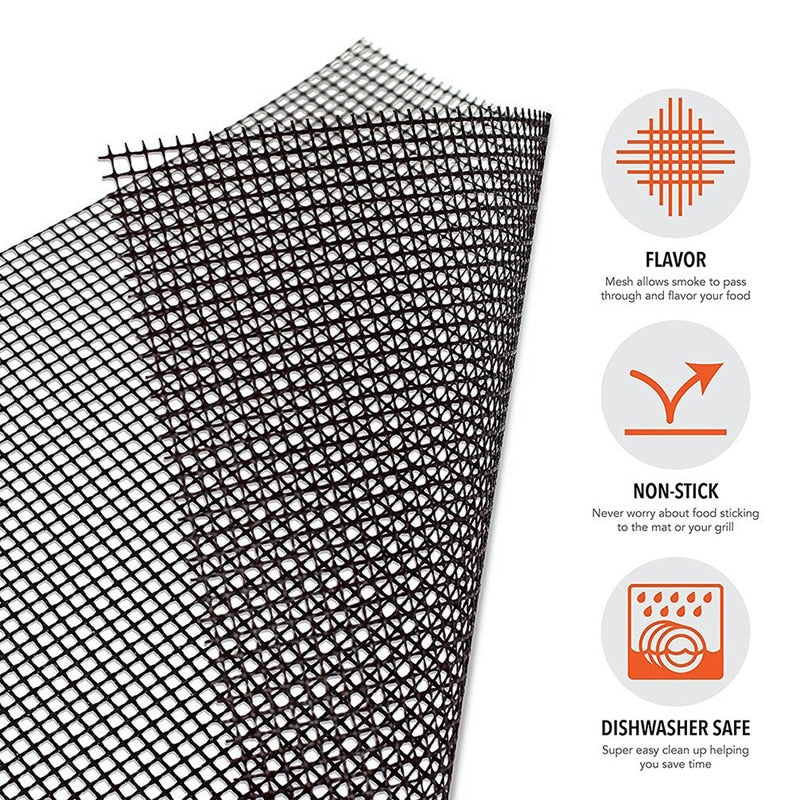 GRILLAT™: Non-Stick BBQ Grill Mesh Mat