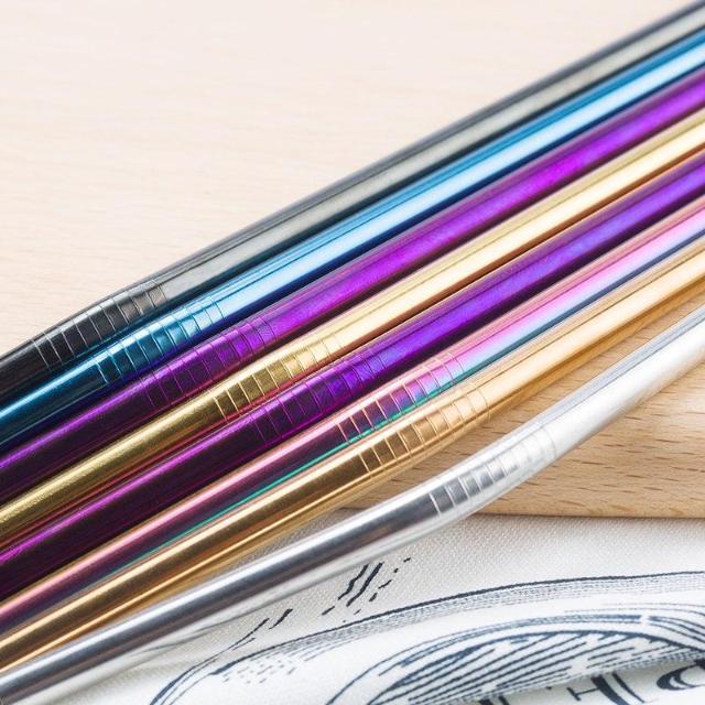 ECOSTRAW™ : Stainless Steel Reusable Drinking Straws