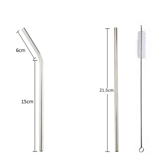 ECOSTRAW™ : Stainless Steel Reusable Drinking Straws