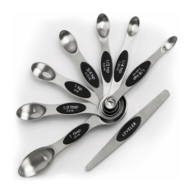 SPOONSET™ : Magnetic Stainless Steel Measuring Spoon Set Of 8