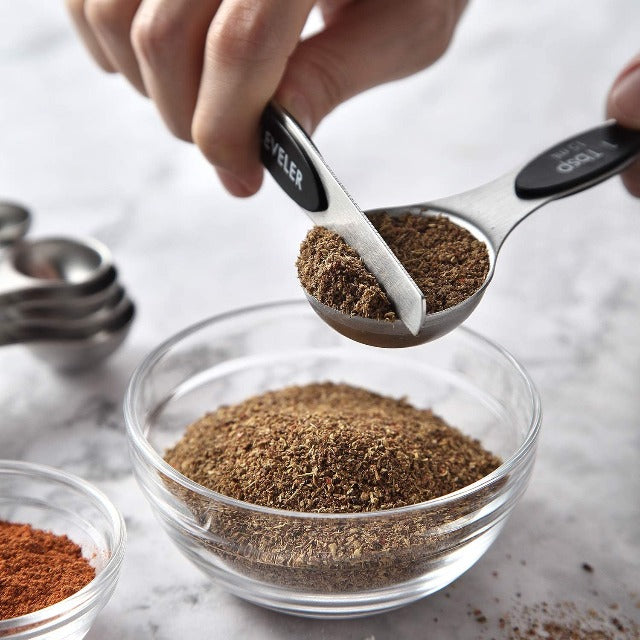 SPOONSET™ : Magnetic Stainless Steel Measuring Spoon Set Of 8