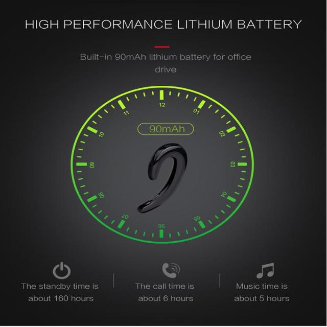 INTELIXY™ : Bone Conduction Earhook Wireless Bluetooth Earphone