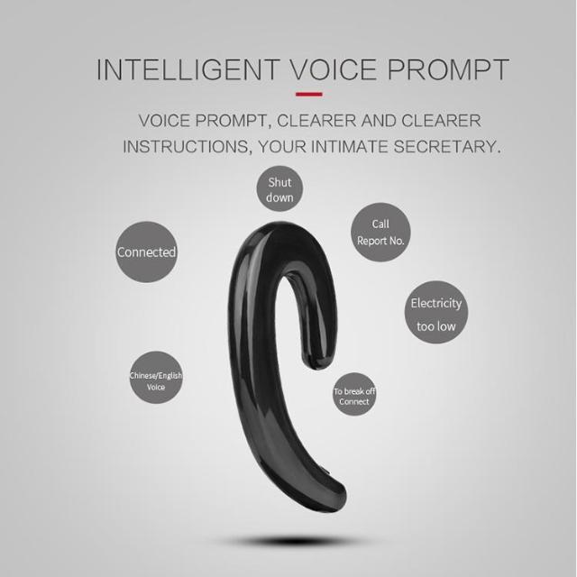INTELIXY™ : Bone Conduction Earhook Wireless Bluetooth Earphone