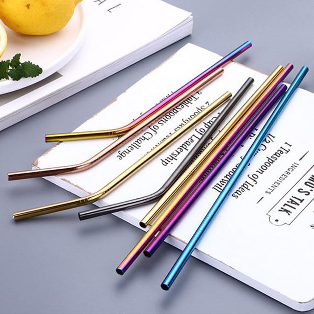 ECOSTRAW™ : Stainless Steel Reusable Drinking Straws