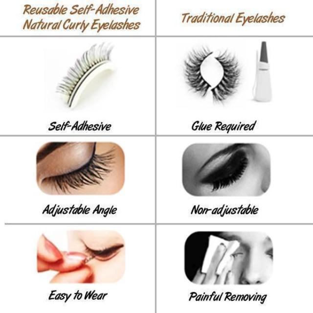 NATUCIL™ : Reusable Self-Adhesive Natural Curly Eyelashes