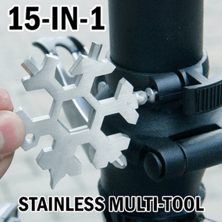DIYTool™ : 15-in-1 Stainless Steel Snowflake Multi-tool