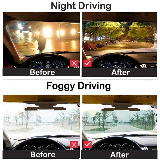 FILTERUV™ : 2-in-1 Day/Night Car HD Vision visor