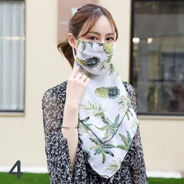 FLOMASK™ : Floral Print Protection Scarf Face Mask