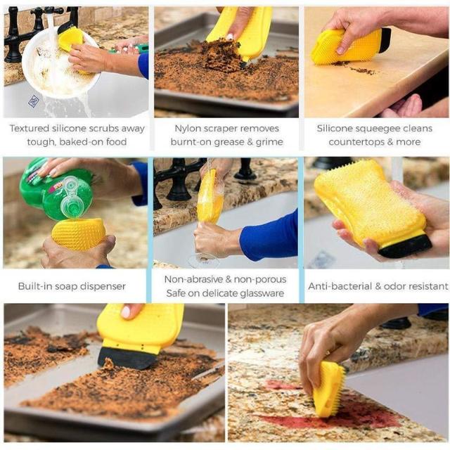 Epongy™ : 3-In-1 Multifunctional Silicone Cleaning Sponge