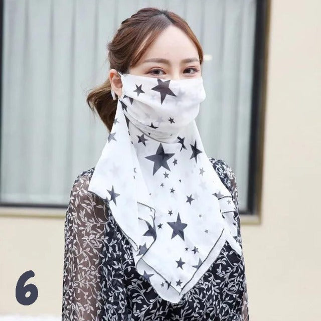 FLOMASK™ : Floral Print Protection Scarf Face Mask