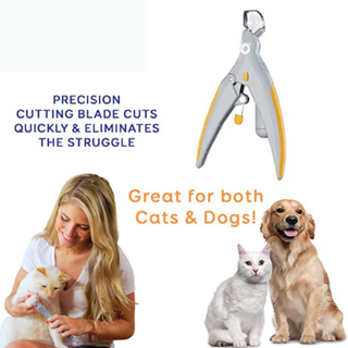 PETCLIP™ : Professional Pet Nail Clippers with LED Light & Magnification Mirror