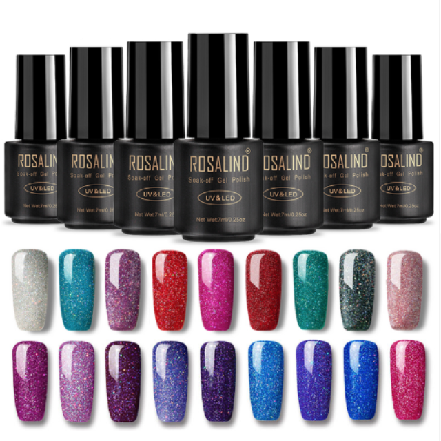 ROSANAIL™ : Sparkly Long-lasting Gel Nail polish