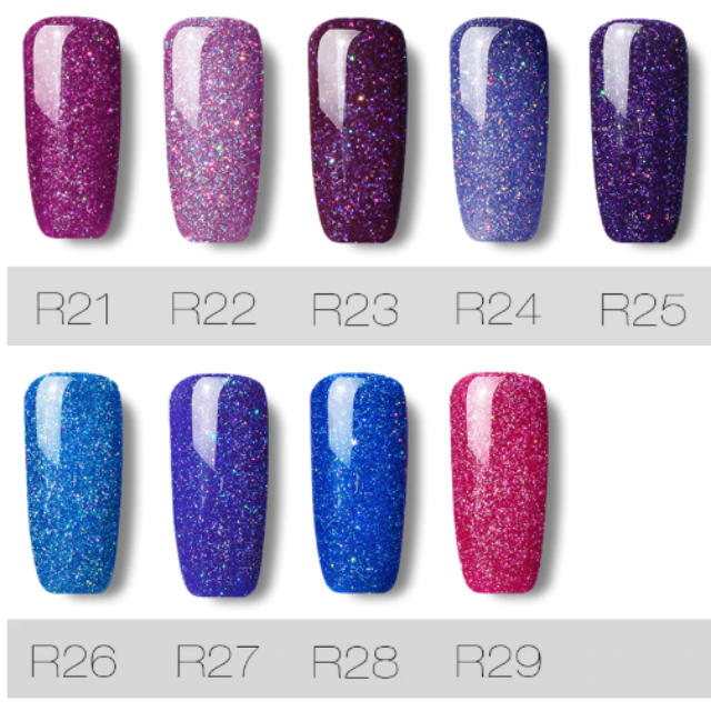 ROSANAIL™ : Sparkly Long-lasting Gel Nail polish