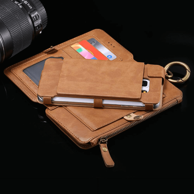 PHONELET™ : Luxury Retro Leather Wallet Case For iPhone and Samsung