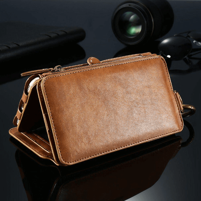 PHONELET™ : Luxury Retro Leather Wallet Case For iPhone and Samsung