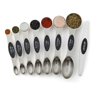 SPOONSET™ : Magnetic Stainless Steel Measuring Spoon Set Of 8