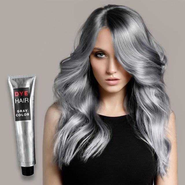 TRENDI™ : Silver Gray Hair Dye Cream