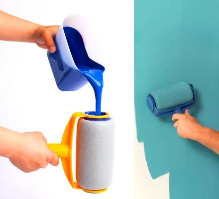 A Non-Drip Paint Roller That Stores Paint