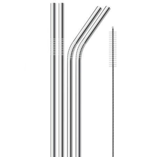 ECOSTRAW™ : Stainless Steel Reusable Drinking Straws