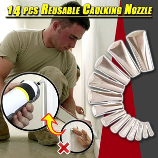 CAULKIN™ : 14 pcs Reusable Caulking Nozzles